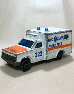 マジョレット　NYアンビュランス　ソニックフラッシャー　ジャンク　ミニカー　majorette　同梱可 AMBULANCE (Ecpr_org)