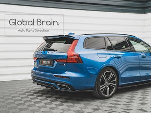 ボルボ V60 / Rデザイン ZB リア ルーフ スポイラー/リップ ウイング キャップ カバーエクステンション ディフューザー