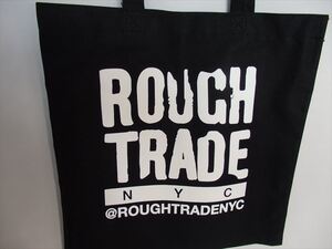 ★新品未使用★ラフトレードトートバッグNYC（Rough Trade Records）（黒）（ニューヨーク）（ 素材：ポリエステル100％）N50