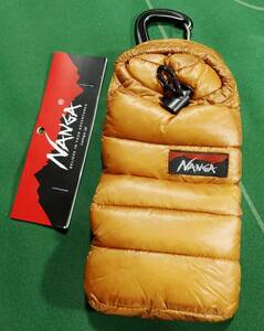 ▲NANGA GO OUT別注 マミーシュラフ型 スマホケース MINI SLEEPING BAG PHONE CASE オレンジ 未使用!!!▲