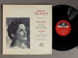 ●米LP BIRGIT NILSSON LUDWIG/WAGNER AND VERDI OPERA ARIAS●