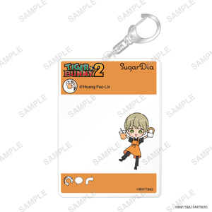 【新品/公式】TIGER & BUNNY 2 SugarDiaコラボ SNS風アクリルキーホルダー（ホァン・パオリン） 公式グッズ colleize