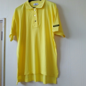 新品　フォルクスワーゲンポロ　ポロシャツ　L　黄色い蛍光色