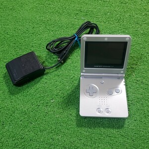 GBA ゲームボーイアドバンスSP 本体 動作確認済み シルバー 希少品 AGS-001 Nintendo 任天堂 充電器あり