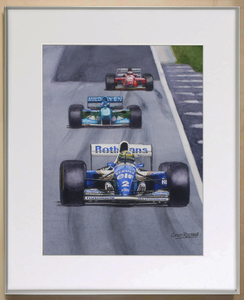 Imola 1994 May 1st, アイルトン・セナ 水彩画