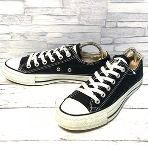 R7363bL CONVERSE コンバース ALL STAR キャンバスオールスターOX ローカットスニーカー ブラック 黒 レディース 24.5cm M9166 定番人気