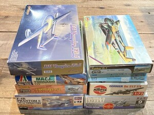 プラッツ 1/72 He219A-0 ウーフー + キューベルワーゲン AE-9 など 飛行機プラモデル まとめて ※まとめて取引・同梱不可 [8-4566]