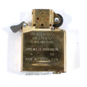 【中古】ZIPPO ジッポー インサイドユニット INSIDE UNIT USA製 純正ゴールド GOLD 交換用 中身 レギュラータイプ (#DHWDR)