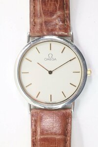 OMEGA オメガ De Ville デビル 195.0075.2 Cal.1378 クォーツ コンビカラー メンズ 腕時計 社外ベルト 1954-HA