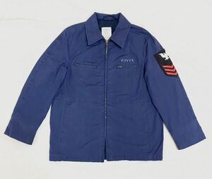 ★80s U.S.NAVY ユーティリティ ジャケット Size16R 米軍実物 ビンテージ★