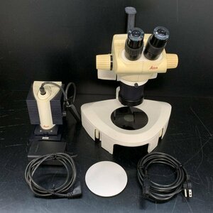 LEICA ライカ GZ6 顕微鏡 電源コード/パワーサプライ/ランプユニット付き◆ジャンク品