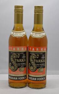 【大黒屋】★未開栓★ 2本セット STARKA OLD VODKA Russian Vodka スタルカ オールド ウォッカ 500ml 43％