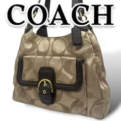 COACH コーチ トートバッグ ソーホー シグネチャー 金具 F24742