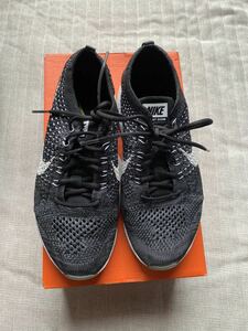 NIKE FLYKNIT ZOOM AGILITY サイズ7 黒白ダークグレイ