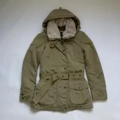 Barbour バブアー アウトロージャケット ベルト ボア フード Aライン