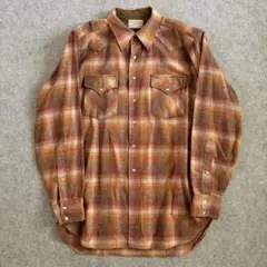 70s Pendleton ペンドルトン ウール チェックシャツ L