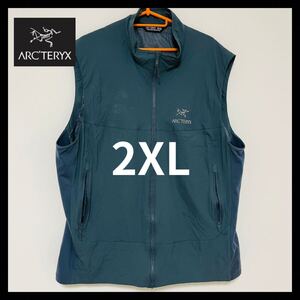 アークテリクス アトム SL ベスト XXL 3L ブルー メンズ ブラック ナイロン ARC’TERYX オシャレ メンズ グレー ジップアップ ロゴ 防寒