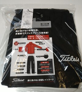 ■■　タイトリスト レインウェア 上下セット TSMR1592 　BK　M　Titleist（未使用）管理No.C-001