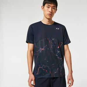 ●送料390円可能商品 オークリー OAKLEY 新品 メンズ 吸汗速乾 ドライ 快適 半袖 Tシャツ 紺 XLサイズ [FOA403624-6AC-JXL] 三 参★QWER