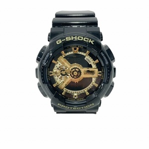 カシオジーショック G-SHOCK 美品 タグ付き 未使用品 ga-110gb 腕時計 アナデジ 時計 クオーツ ウォッチ アクセサリー 黒