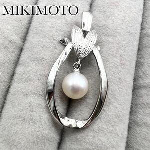 MIKIMOTO ミキモト　本真珠　7mm ペンダントトップ　シルバー　お花