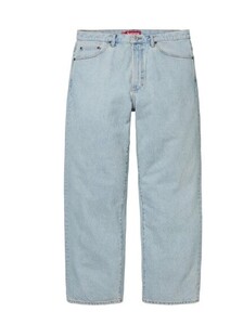 送料無料【 Light Washed Indigo ・36】Baggy Jean supreme 国内 新品 24aw シュプリーム バギー ジーンズ ライト ウォッシュド インディゴ