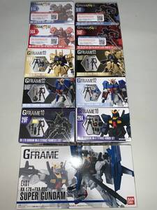 食玩　バンダイ　Gフレーム　GFRAME　ゼーターガンダムセット