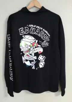 【新品】Ed Hardy　メンズ　トラックジャケット　ジャージ　ブラック　L