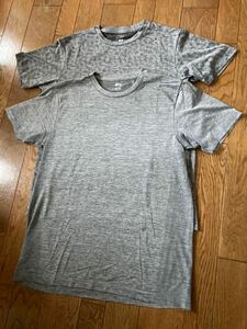 USED　インナーシャツ　Tシャツ　メンズ　サイズXL　メッシュ　速乾　薄め　ユニクロ（UNIQLO）　2枚　セット　まとめ