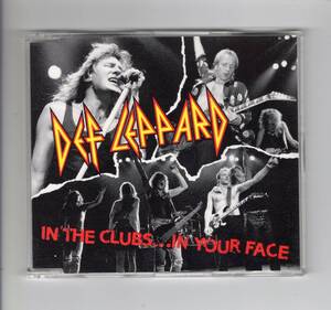 マキシシングル■デフ・レパード / イン・ザ・クラブス・・・イン・ユア・フェイス■DEF LEPPARD ■ヒステリア、フォトグラフほか