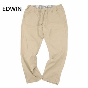 EDWIN エドウィン K2053 春夏 麻 リネン混★ ストレッチ テーパード シンプル イージー ワーク パンツ Sz.L　メンズ　C4B01308_3#P