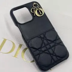 Dior iPhone15ProMax スマートフォンケース カナージュブラック