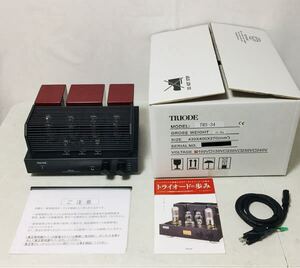 未使用に近い状態です。 TRIODE TRS-34 真空管プリメインアンプ 発売記念キャンペーン電源ケーブル TR-PS2 トライオードの歩み 付属 i1003