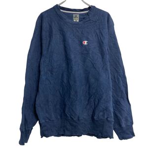 champion ロゴスウェット トレーナー M ネイビー プルオーバー 古着卸 アメリカ仕入 a611-8409