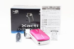 【実用光学美品】SANYO サンヨー Xacti ザクティ DMX-CA100 ピンク WATERPROOF / SDカード32GB付き コンパクトデジタルカメラ #2324-5