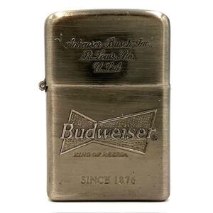 仙15 ZIPPO Budweiser 1876 オイルライター シルバーカラー ジッポー ライター バドワイザー 喫煙グッズ