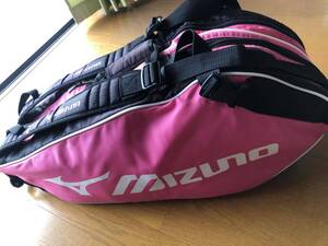 ホームクリーニング/殺菌済 Mizuno ミズノ ショルダーテニスラケットケースバッグリュックリック大容量マルチポケット部活サークル