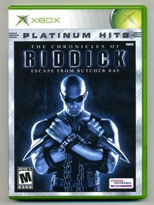 2点落札送料無料 北米版 中古 日本版本体で起動 RIDDICK リディック 謎と罠だらけの巨大囚人船をジャックしろ！