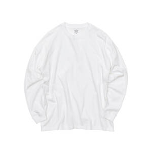 5509-01 5.6オンス ビッグシルエット ロングスリーブ Tシャツ ユナイテッドアスレ（United Athle） ホワイト XLサイズ 送料無料 新品