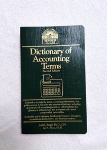 英英辞書　会計用語　「Dictionary of Accounting Terms」　