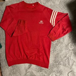 adidas トレーナー 70s〜 ヴィンテージ コレクション 赤 希少 アディダス 古着