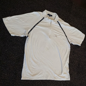 BURBERRY バーバリー 　スパンデックス Spandex　　半袖 胸ポケット　　サイズS　　オフホワイト 