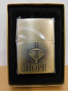 （未使用）ZIPPO ジッポー　HOPE　ホープ　ゴールドカラー　1997年製　ライター　懸賞　限定　箱有り