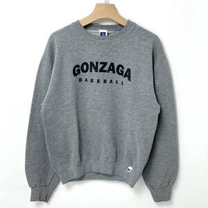 90s RUSSELL ATHLETIC/ラッセル メキシコ製 NCAA GONZAGA/ゴンザガ大学 グレー カレッジスウェットシャツ Sサイズ【SS-0003B-1010】