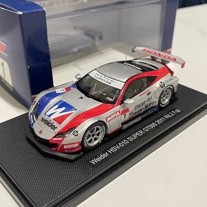 廃盤 絶版 エブロ EBRRO 1/43 SUPER GT スーパーGT ホンダ HONDA Wider ウィダー HSV-010 2011 Rd.2 富士 レーシングカー