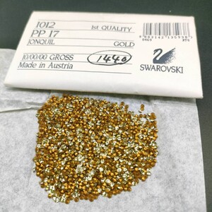 ☆ほぼ未使用 SWAROVSKI スワロフスキー ヴィンテージ ルース 1012 17PP 10gross Jonquil ジョンクイル 裸石 デコ R-156