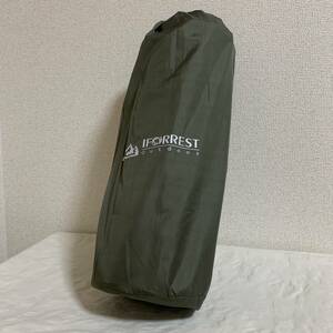 【未使用品】Y486◆IFORREST 包みこむ インフレーターマット キャンプマット◆グリーン【訳アリ品】 