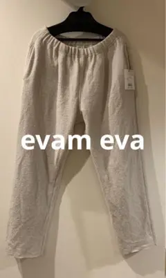 evam eva プレスウールパンツ