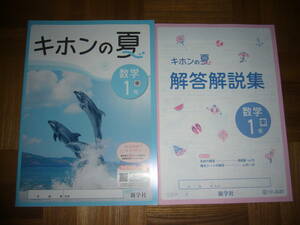 ★ キホンの夏　数学 1年　東　解答解説集　観点別テスト 付属