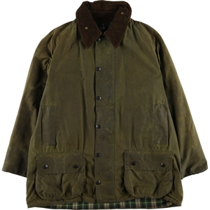 古着 バブアー Barbour BEAUFORT ビューフォート 旧3ワラント オイルド ハンティングジャケット 英国製 C46 メンズXL相当 /eaa506202